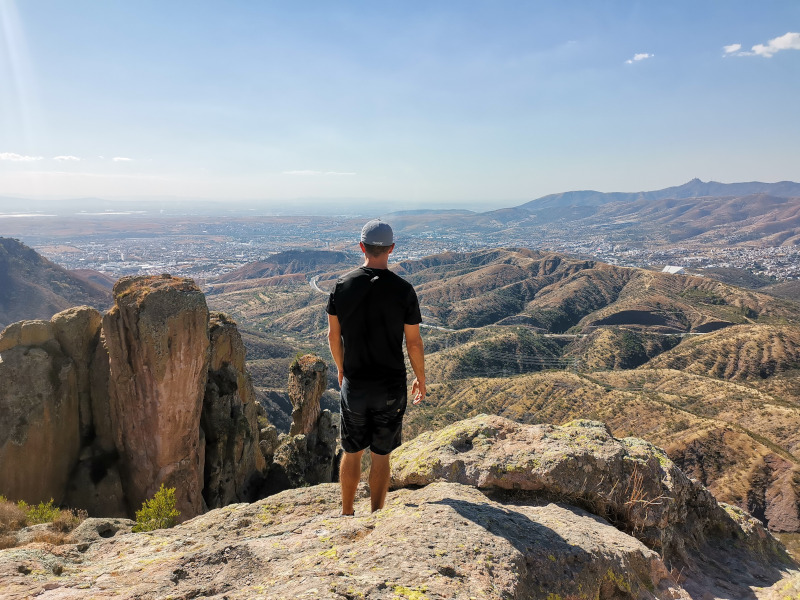 Allan overlooking the outskirts of Guanajuato