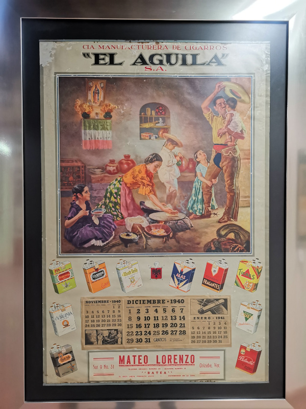 An old calendar at Mucal Calendar Museum in Querétaro
