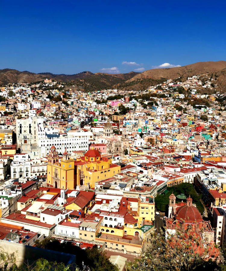 View of Guanajuato City from above one of the top things to do in Guanajuato