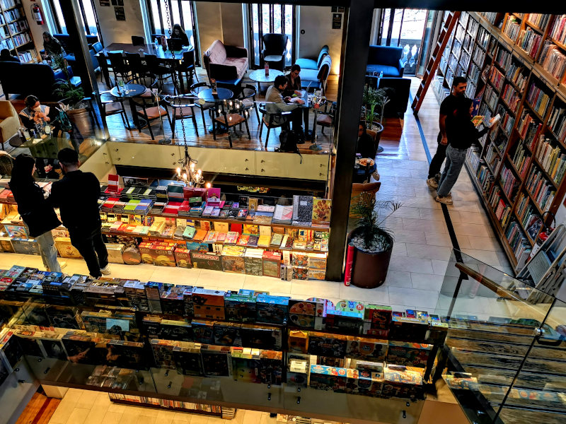 The cafe area at Cafebrerira Condesa Mexico City