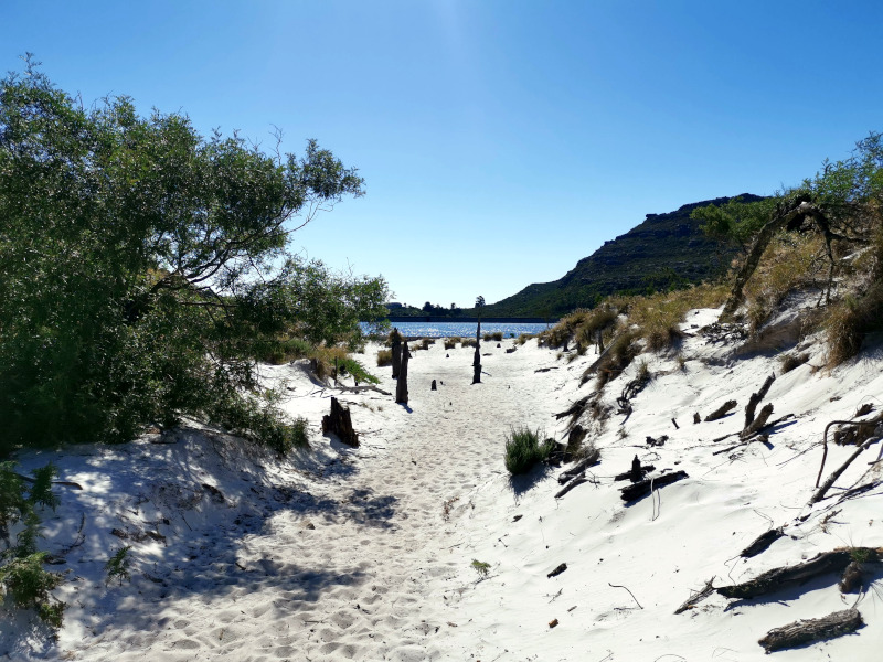 Sand dunes on the top of Table Mountain