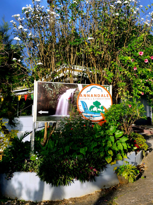 Entry sign of Annandale Waterfall