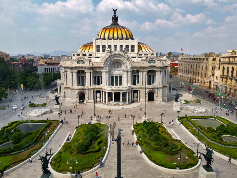The Palace Bellas Artes in Mexico City one of the best cities in Mexico for digital nomads
