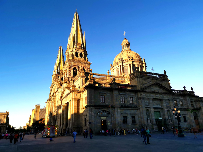 A the central church in Guadalajara one of the best cities in Mexico for digital nomads