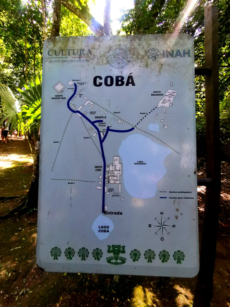 Map of Coba Ruins