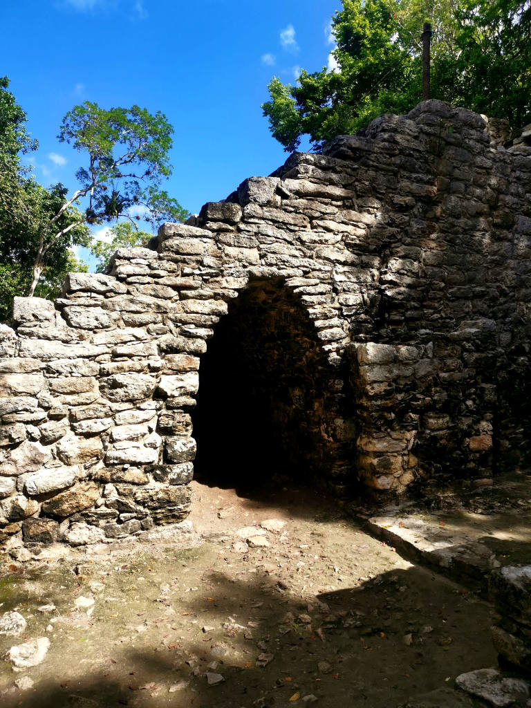 A tunnel at the Coba ruins