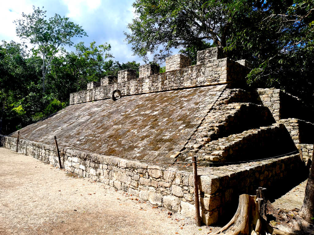 The second Mayan ball court at the Coba Ruins