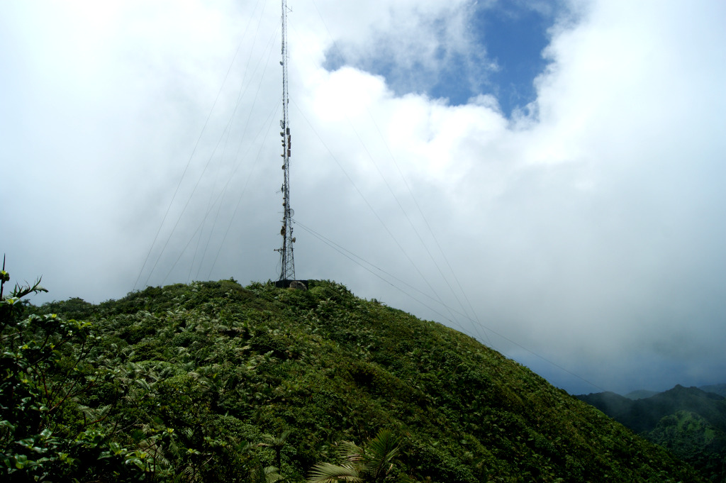 An antenna on the summit of Mount St Catherine Grenanda