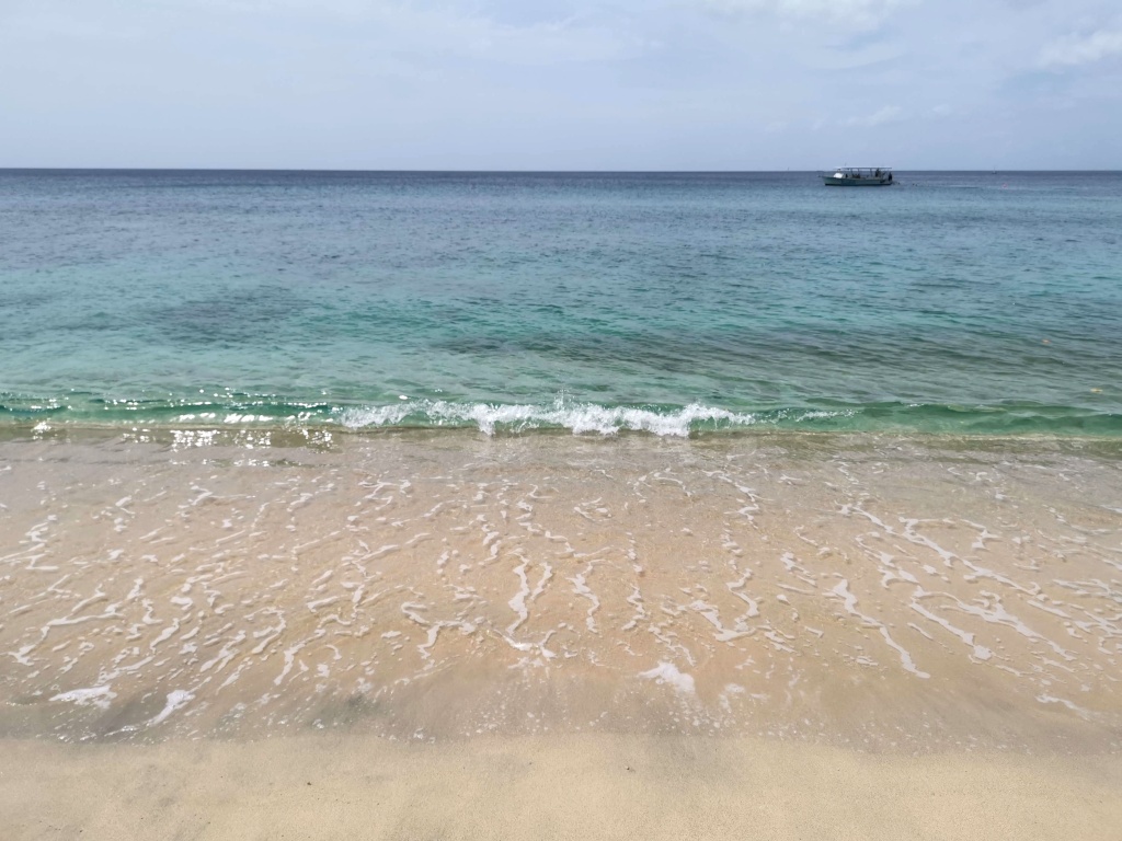 Baby blue water at Magazine Beach one of the best beaches in Grenada