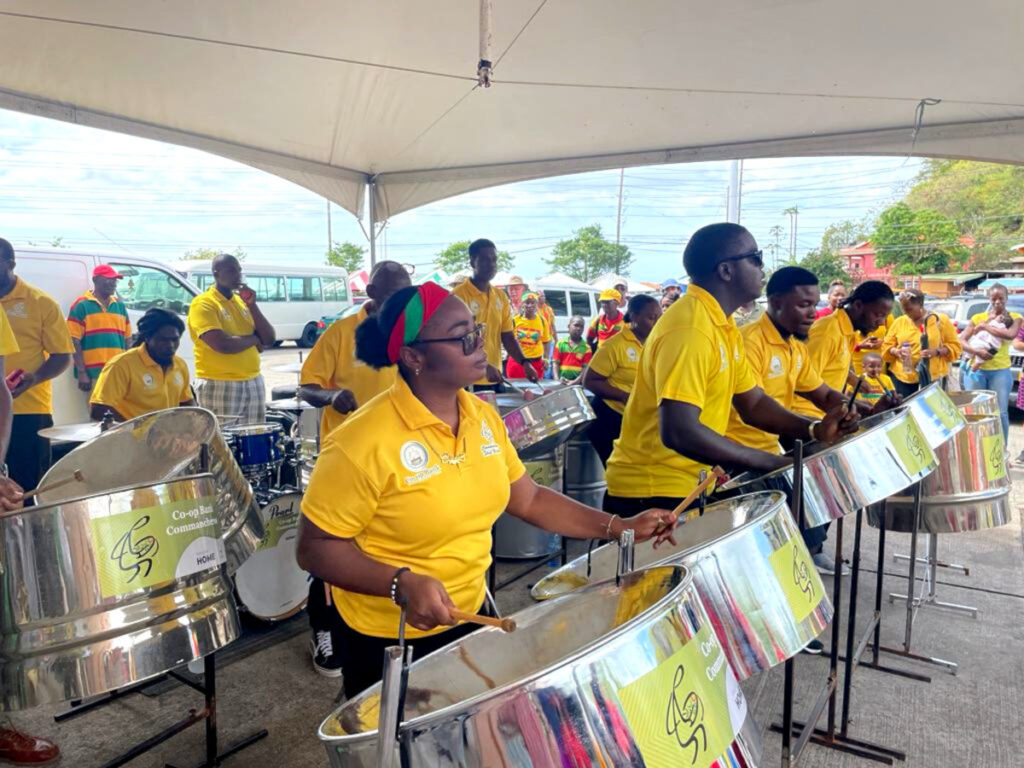 A band playing the steel drums, a unique thing to do in Grenada the Caribbean