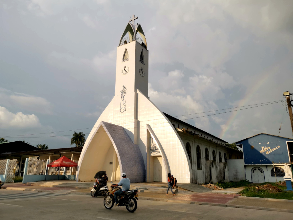 The white church at Parque Sandander