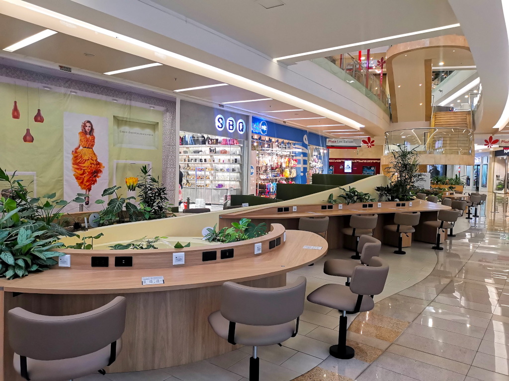 co-work space in a shopping mall in Laureles Medellin