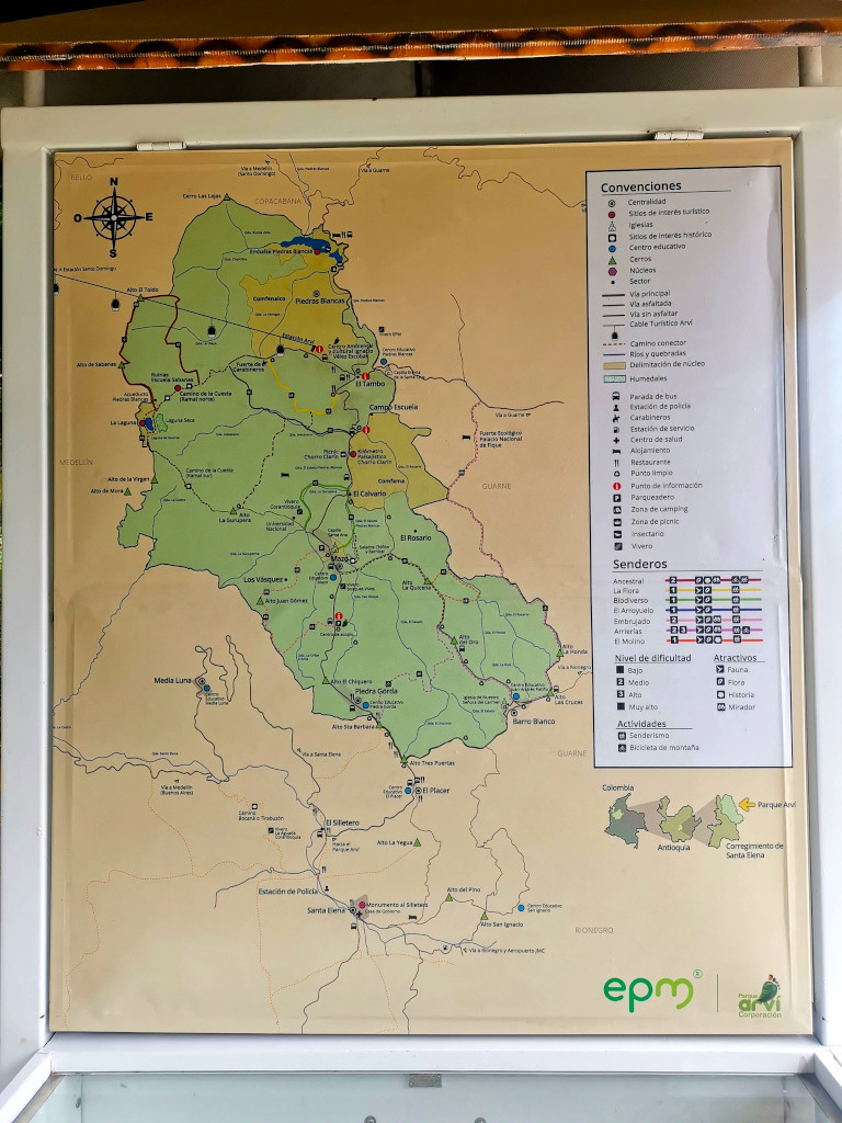 Map of Parque Arvi