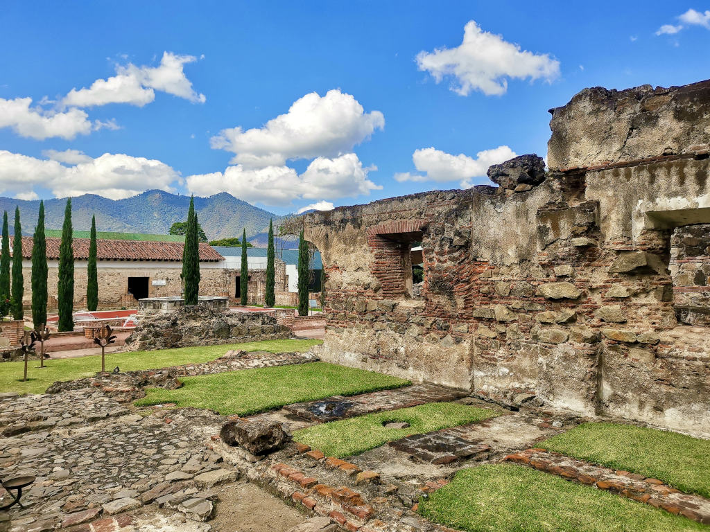 Some Antigua ruins located inside the Casa Santo Domingo Hotel in Antigua Guatemala