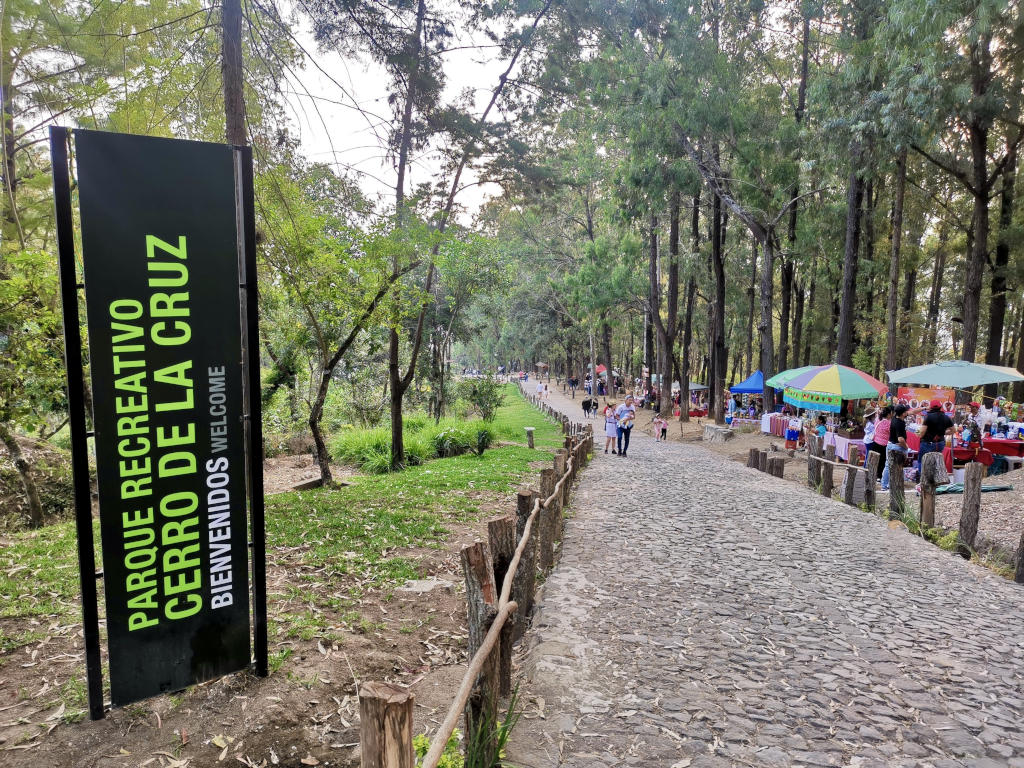 The entrance to the Cerro de la Cruz viewpoint