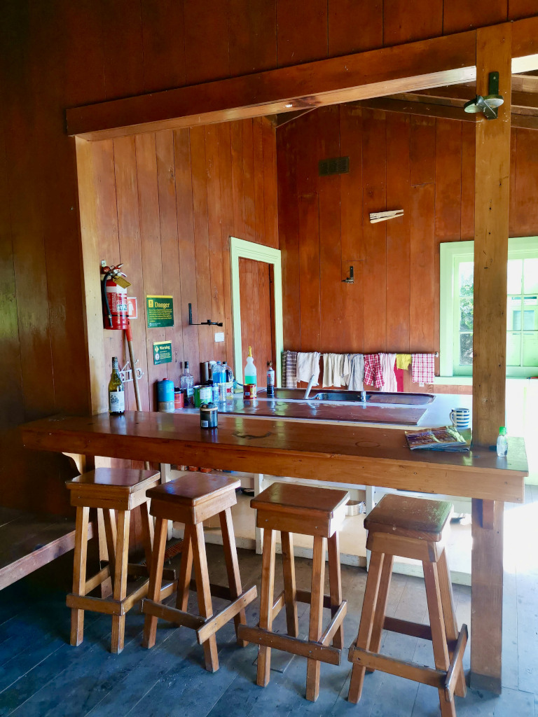 The interior of Lane Cove Hut's kitchen