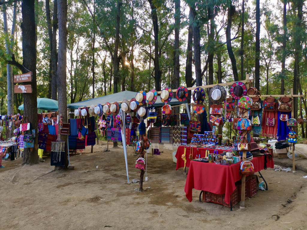 Vendors selling souvenirs in Antigua Guatemala