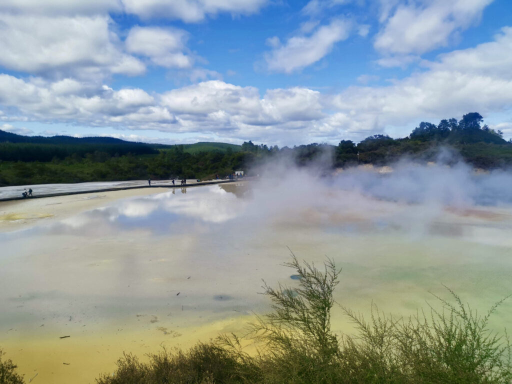 The painters pallete a geothermal attraction at waiotapu goethermal wonderland in rotorua