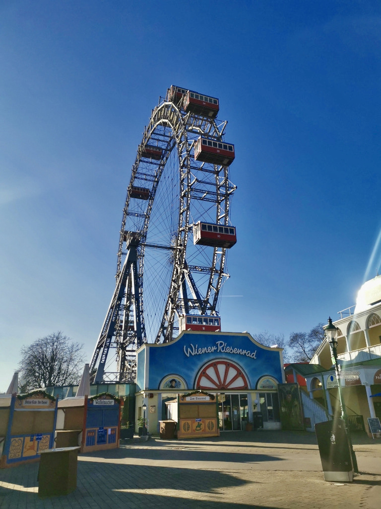 The prater ferris wheel in vienna austria